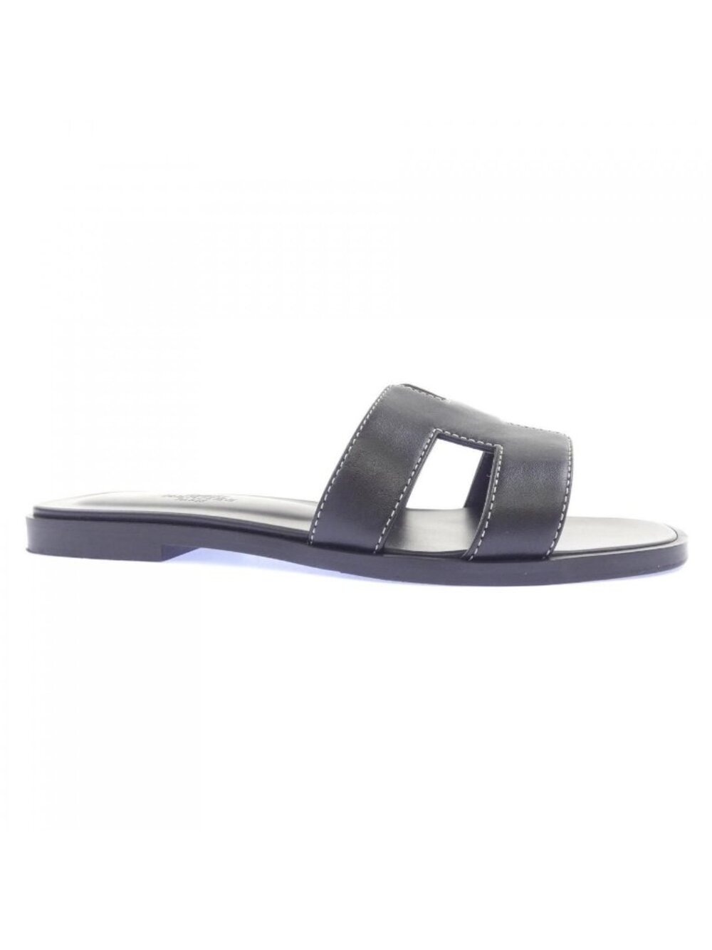 Hermes Oran Sandals Black